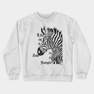 zebra Crewneck Sweatshirt